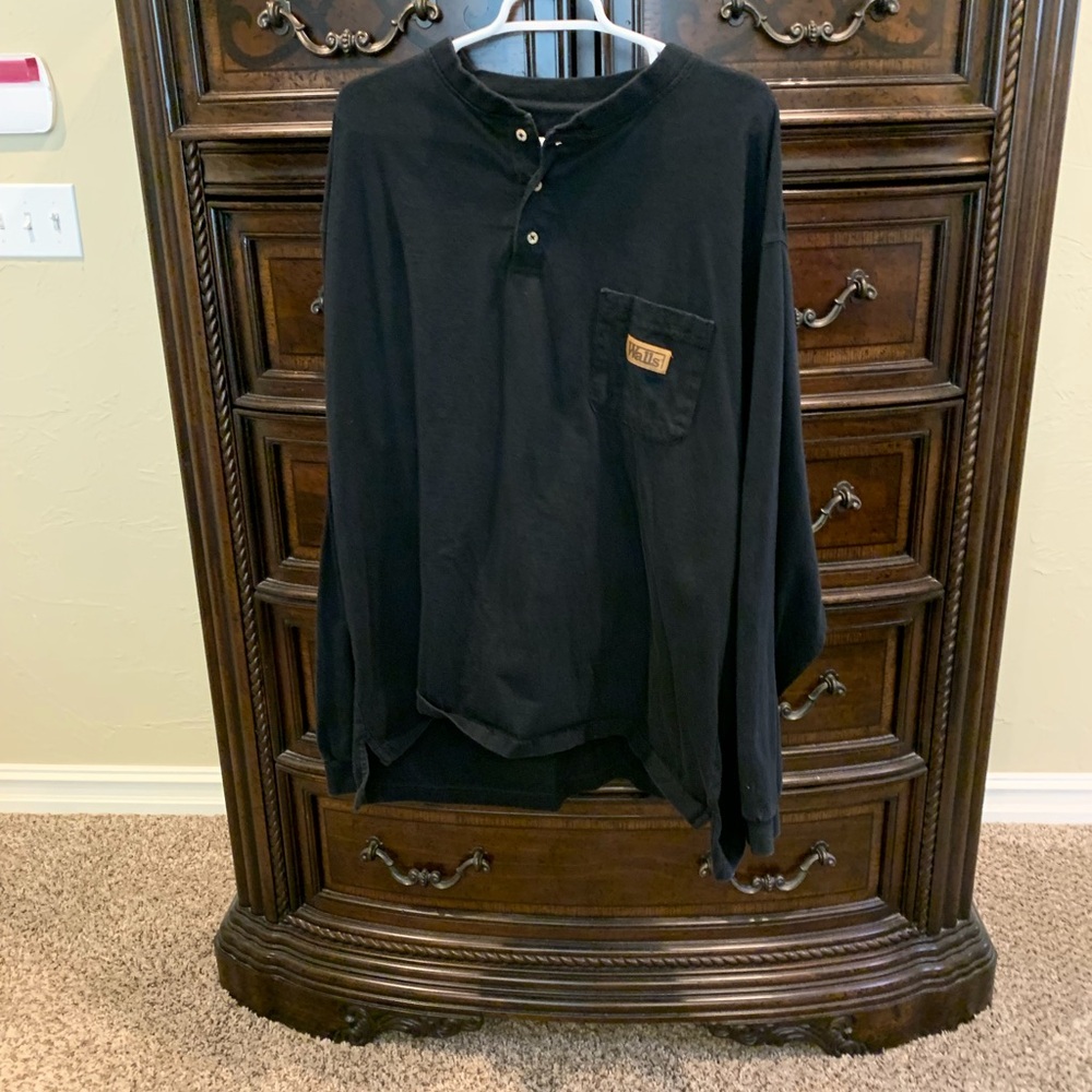 Walls Black Long Sleeve Tee